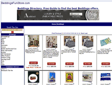 Tablet Screenshot of beddingsfunstore.com